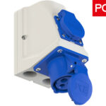Πρίζα Τοίχου Θηλυκή 3P 16A με Πρίζα Σούκο IP44 9213-6 PCE