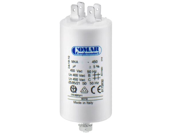 Πυκνωτής Μόνιμου Λειτουργίας FASTON 31.5μF 450VAC COMAR