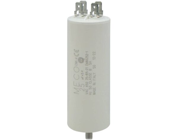 Πυκνωτής Μόνιμου Λειτουργίας FASTON 25μF 450VAC MECO