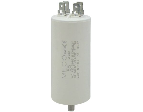 Πυκνωτής Μόνιμου Λειτουργίας FASTON 55μF 450VAC MECO