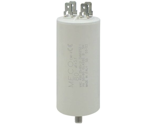 Πυκνωτής Μόνιμου Λειτουργίας FASTON 80μF 450VAC MECO