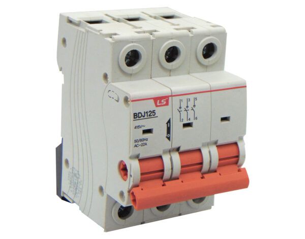 Διακόπτης Ράγας 3P 80A 415VAC BDJ125 LG