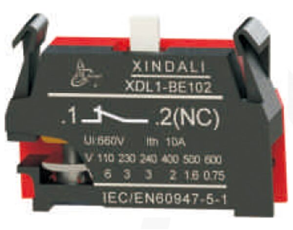 Επαφή 1NC 10A για Διακόπτες & Μπουτόν ZB16(SDL)-BE102 XND