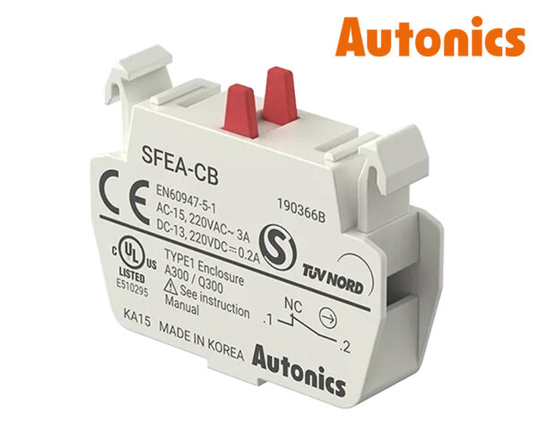 Επαφή 1NC 3A για Διακόπτες & Μπουτόν SFEA-CB AUTONICS