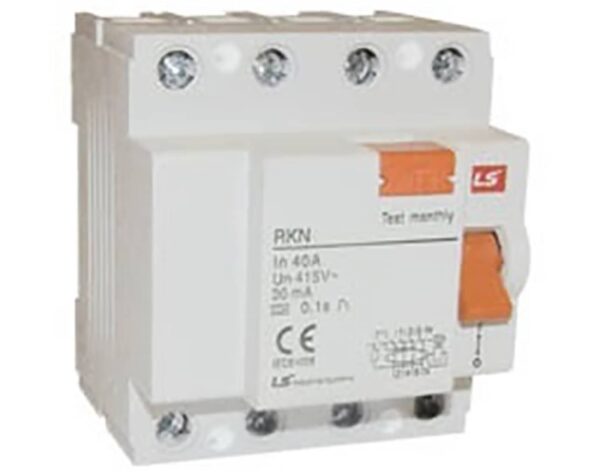 RELAY Διαφυγής 4P 40A 30mA TYPE A RKN LG