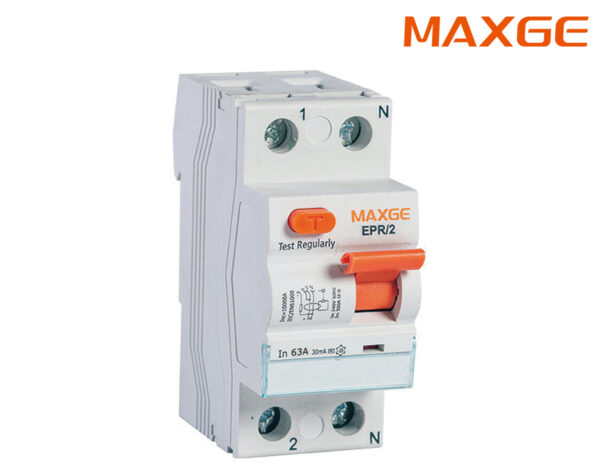 RELAY Διαφυγής 2P 63A 30mA TYPE A EPR-2 MAXGE