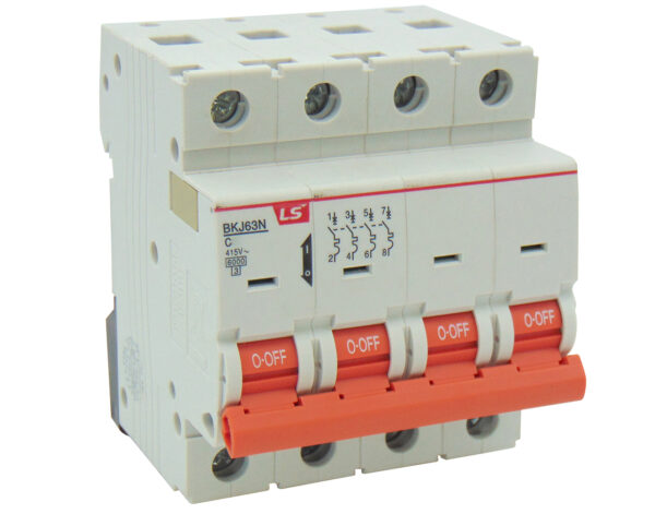 Ασφάλεια Ράγας 4P C 20A 6kA 415VAC BKJ63N LG