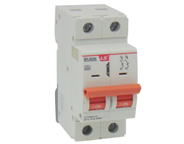 Ασφάλεια Ράγας 2P D 50A 6kA 415VAC BKJ63N LG