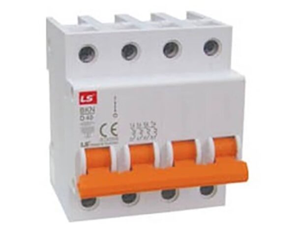 Ασφάλεια Ράγας 4P D 50A 6kA 400VAC BKN LG