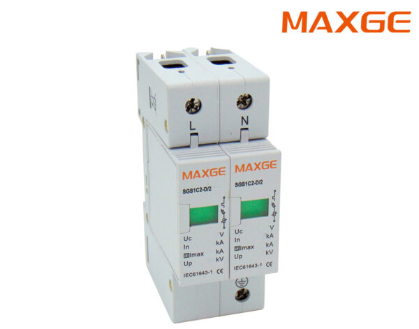 Αντικεραυνικά Ράγας T2 2P 60kA 400VAC SGS1 MAXGE