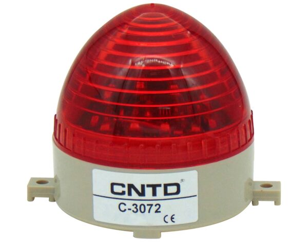 ΦΑΡΟΣ LED STROBE 230VAC 85X75mm ΚΟΚΚΙΝΟΣ C-3072 CNTD