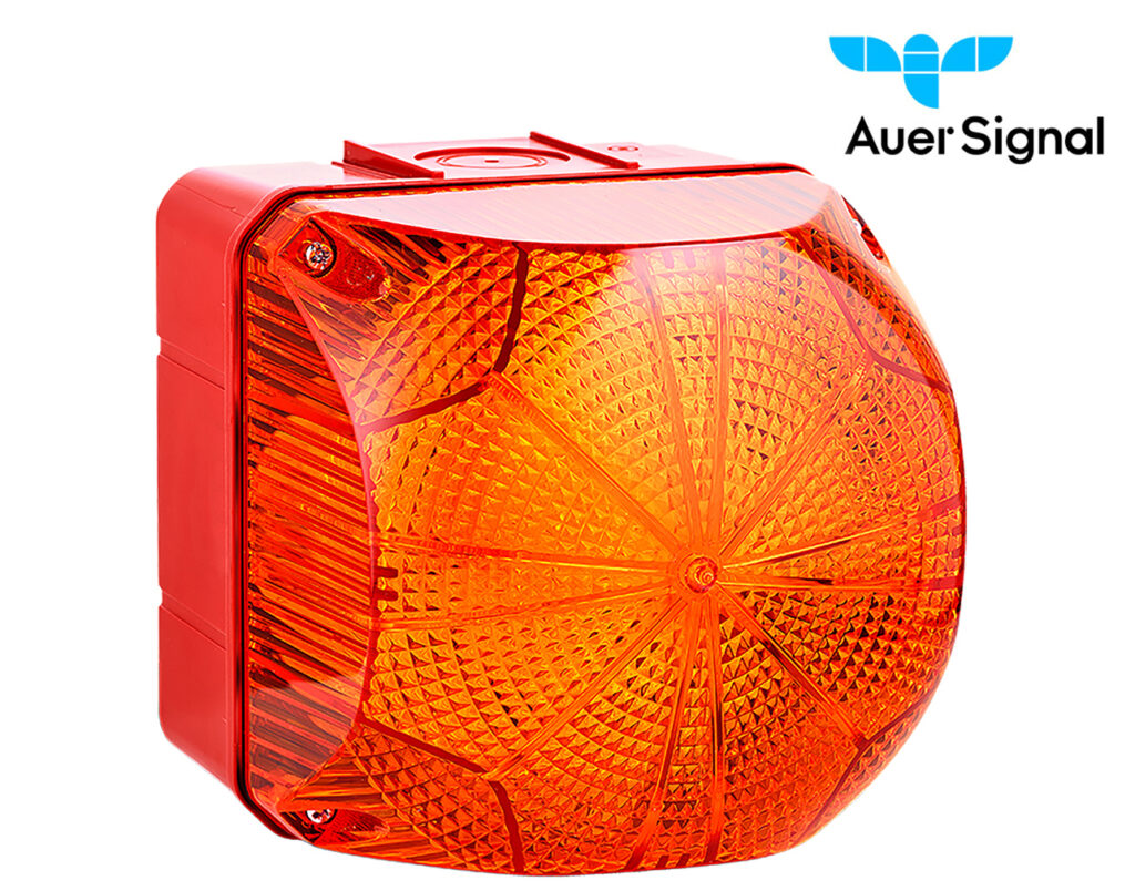 03.024.0069 Φάρος LED FLASHING/Σταθερός 110-240VAC/DC Μεσαίος Πορτοκαλί QDM AUER - Image 1