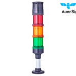 Πύργος LED Σταθερός με BUZZER 230VAC Φ60 Κόκκινος/Πράσινος /Πορτοκαλί Q81 AUER