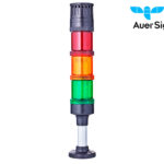 Πύργος LED Σταθερός με BUZZER 24VAC/DC Φ60 Κόκκινος/Πράσινος/Πορτοκαλί Q31 AUER