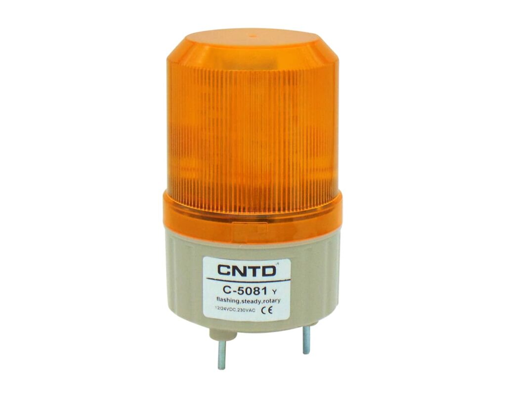 03.024.0125 Φάρος LED MULTIFUNCTION 12/24VDC/230VAC 80X125mm Κίτρινος C-5081 CNTD - Image 1