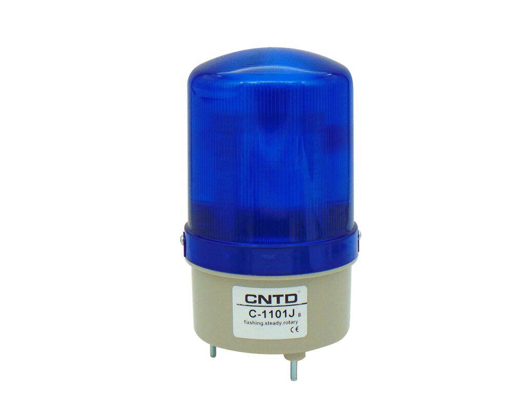 03.024.0139 Φάρος LED MULTIFUNCTION με BUZZER 12-230VAC/DC 85X155mm Μπλε C-1101J CNTD - Image 1