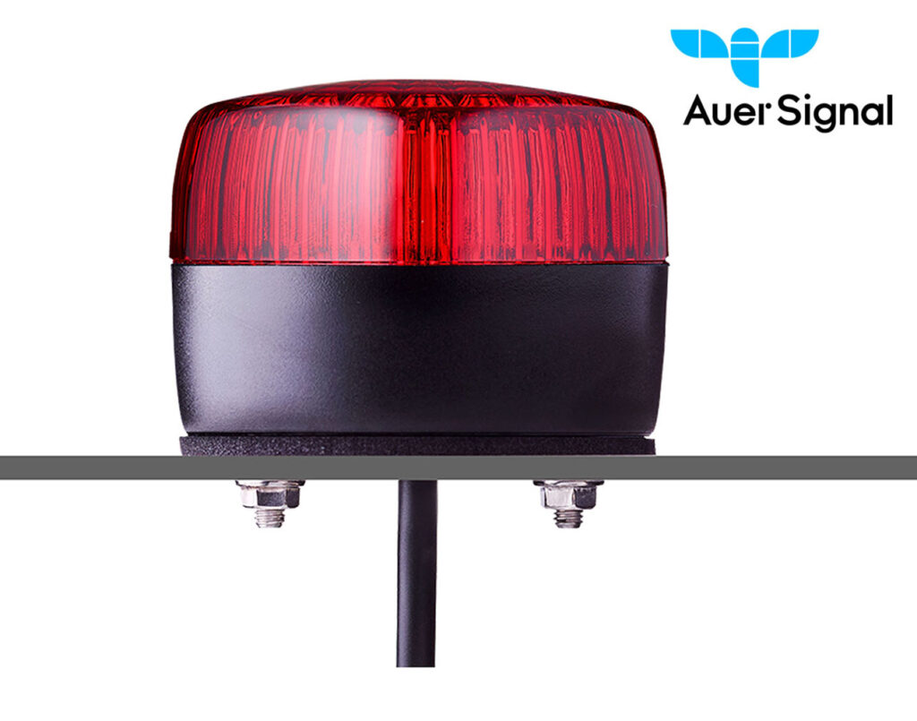 03.024.0166 Φάρος LED FLASHING/Σταθερός 24V AC/DC Φ75 Κόκκινος PCL AUER - Image 1