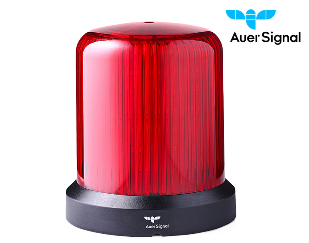 03.024.0171 Φάρος LED MULTIFUNCTION 110-240VAC 110X124 Κόκκινος IP66 RDMUP AUER - Image 1
