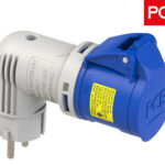 ADAPTOR Βιομηχανικό Αρσενικό Γωνιακό 2P 16A σε Πρίζα Θηλυκή 3P 16A IP44/IP20 9434100 PCE