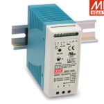 Τροφοδοτικό Ράγας 40.02W/13.8VDC/1.9A με Φορτιστή Μπαταρίας (UPS) DRC-40A MEAN WELL