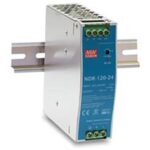Τροφοδοτικό Ράγας 120W/12VDC/10A SLIM NDR-120-12 MEAN WELL