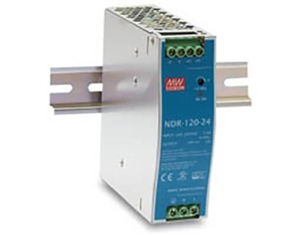 03.036.0194 Τροφοδοτικό Ράγας 120W/24VDC/5A SLIM NDR-120-24 MEAN WELL - Image 1
