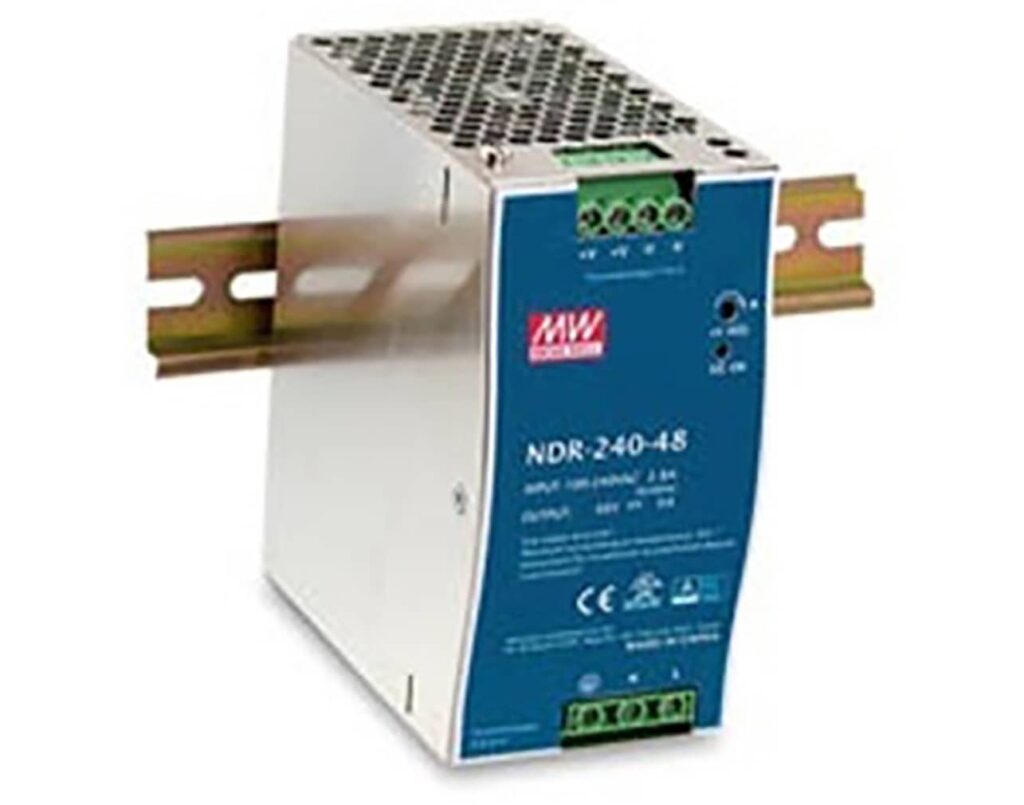 03.036.0197 Τροφοδοτικό Ράγας 240W/48VDC/5A PFC SLIM NDR-240-48 MEAN WELL - Image 1
