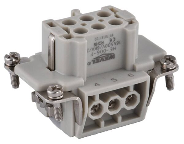 Φις για CONNECTOR HEAVY DUTY Θηλυκό 6P+Γ HE-006-F SIB/WVL