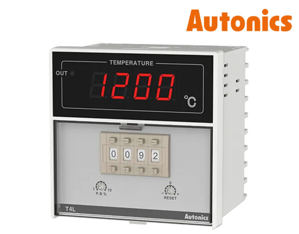 Ελεγκτής Θερμοκρασίας Ψηφιακός 96X96 100-240VAC Αισθητήριο J 400°C Έξοδος SSR T4L-B4SJ4C AUTONICS