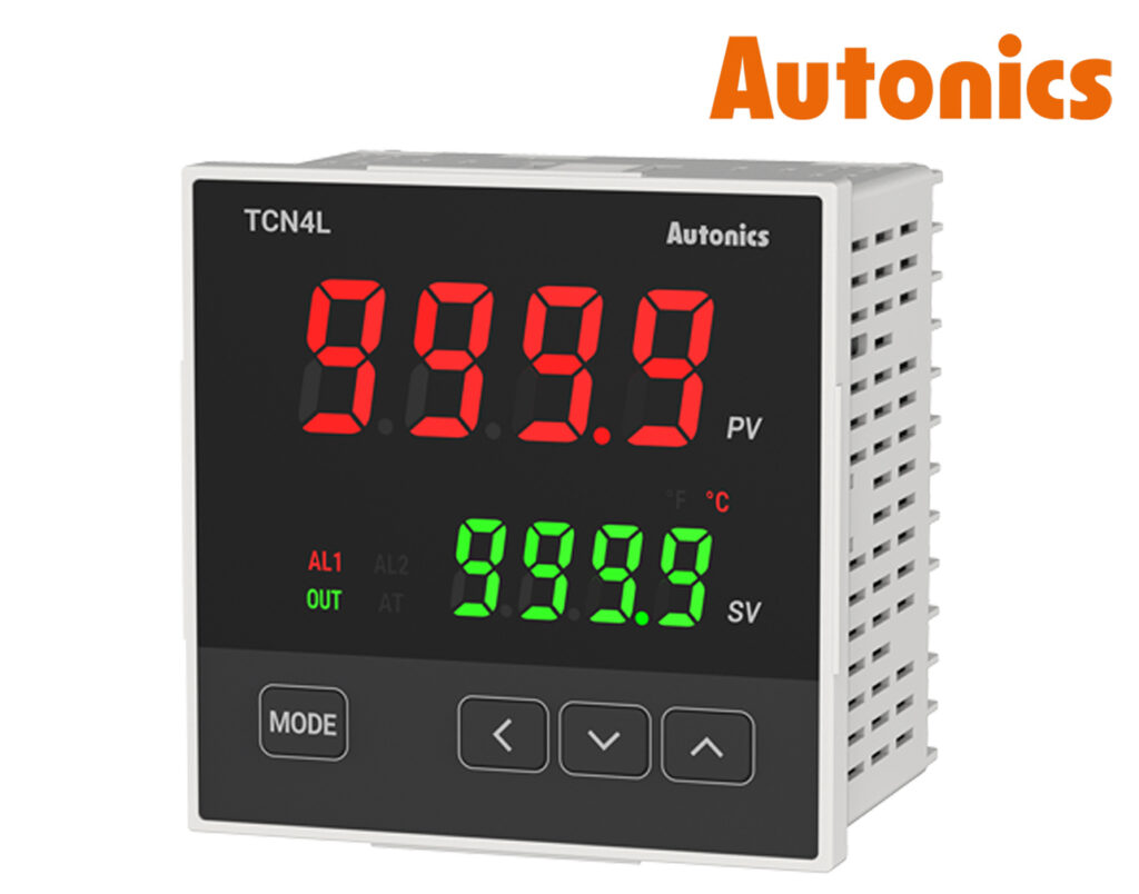 03.053.0058 Ελεγκτής Θερμοκρασίας Ψηφιακός 96X96 100-240VAC Έξοδος 1 C/O+2ALARMS TCN4L-24R AUTONICS - Image 1