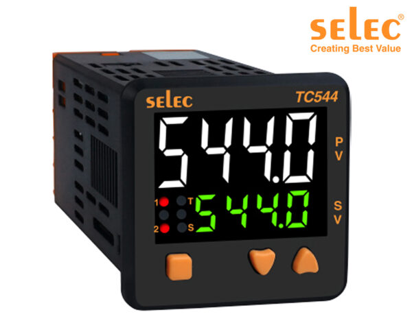 Ελεγκτής Θερμοκρασίας Ψηφιακός 48X48 90-270VAC/DC Έξοδος 2NO+SSR TC544C SELEC