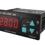Μετρητής / Χρονικό Πίνακα Ψηφιακός 77X35 230VAC RELAY ETM-2432 ENDA