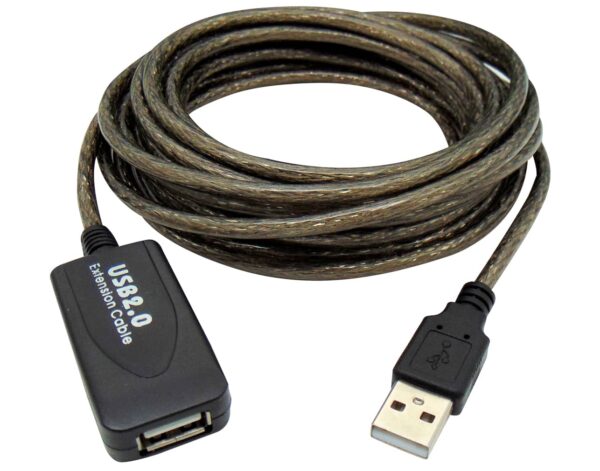 ΚΑΛΩΔΙΟ USB 2.0 A/M A/F 10m ΠΡΟΕΚΤΑΣΗΣ ΜΕ ΕΝΙΣΧΥΤΗ ΔΙΑΦΑΝΕΣ ΒΟΧ PLY
