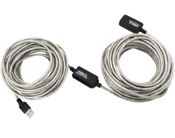 ΚΑΛΩΔΙΟ USB 2.0 A/M A/F 15m ΠΡΟΕΚΤΑΣΗΣ ΜΕ ΕΝΙΣΧΥΤΗ ΔΙΑΦΑΝΕΣ BOX PLY