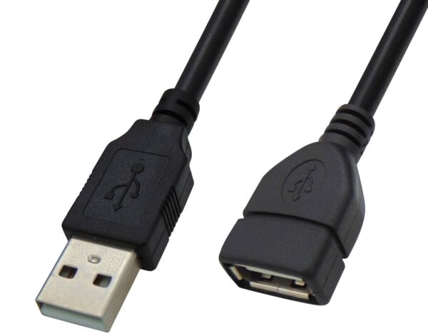 ΚΑΛΩΔΙΟ USB 2.0 A/M A/F 0.8m ΠΡΟΕΚΤΑΣΗΣ ΜΑΥΡΟ BAG PLY
