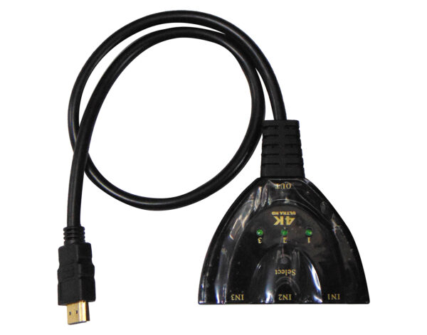 DATA SWITCH HDMI 3 σε 1 Συσκευή PIGTAIL BLISTER VZN BAG FEV