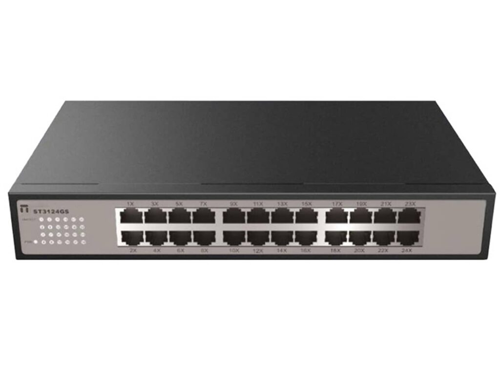 04.016.0083 ETHERNET SWITCH 10/100/1000Mbps 24P RACK 13'' ST3124GS STONET - Image 1