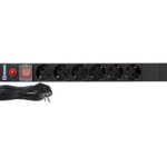 ΠΟΛΥΠΡΙΖΟ RACK ΑΣΦΑΛΕΙΑΣ 19" 1U 6 ΘΕΣΕΩΝ, ΔΙΑΚΟΠΤΗ&ΠΡΟΣΤΑΣΙΑ ΥΠΕΡΤΑΣΗΣ 4000W 16A ΑΛΟΥΜΙΝΙΟΥ SAFEWELL