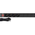 Πολύπριζο RACK 19'' 1U 4 Θέσεων με Διακόπτη 4000W 16A SAFEWELL