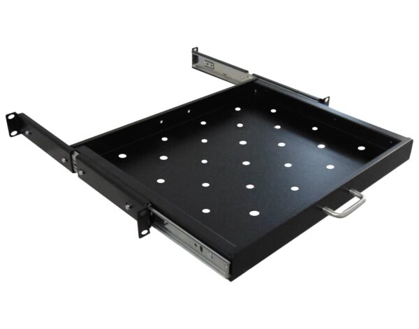 Ράφι Τηλεσκοπικό 1U Β56.6 Διάτρητο για RACK Επιδαπέδιο Β80 Αντοχής 20kgs DATEUP