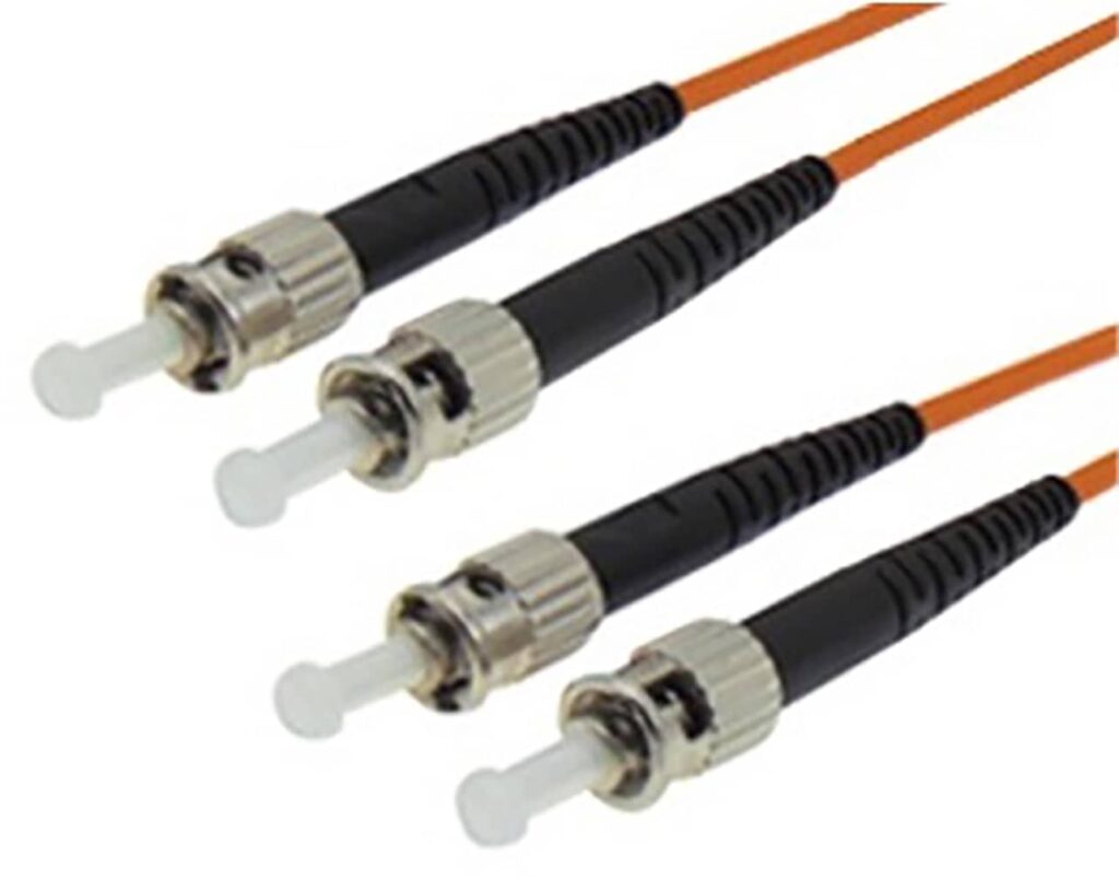 04.023.0205 PATCH CORD Οπτικής Ίνας DUPLEX Πολύτροπης 62.5/125 ST/ST 1m - Image 1