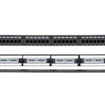 PATCH PANEL CAT5e UTP 24P 19" 1U με Οδηγό Καλωδίων SAFEWELL