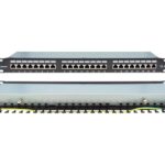 PATCH PANEL CAT6 FTP 24P 19" 1U με Οδηγό Καλωδίων SAFEWELL