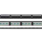 PATCH PANEL CAT6A UTP 24P 19" 1U με Οδηγό Καλωδίων SAFEWELL