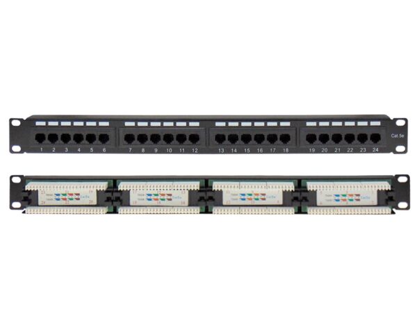 PATCH PANEL CAT5e UTP 24P 19" 1U SUT
