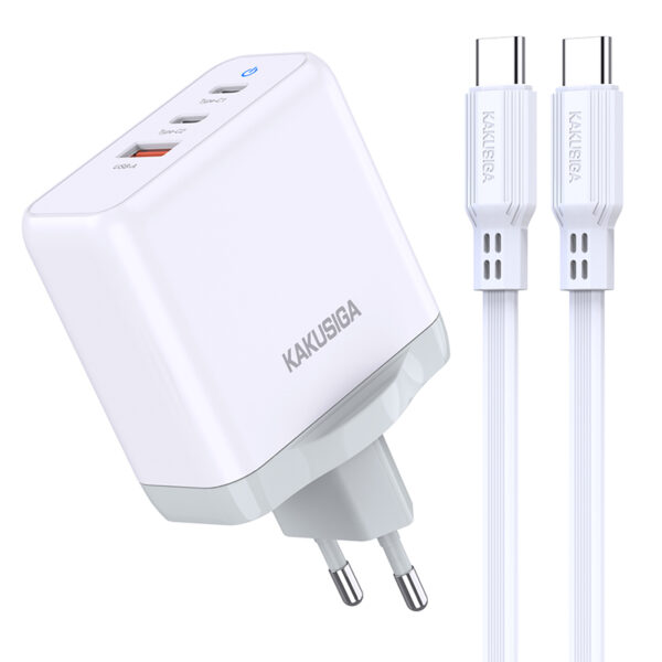 KSC-933/WHITE/TC ΦΟΡΤΙΣΤΗΣ USB ΣΕ 2 TYPE-C 65W