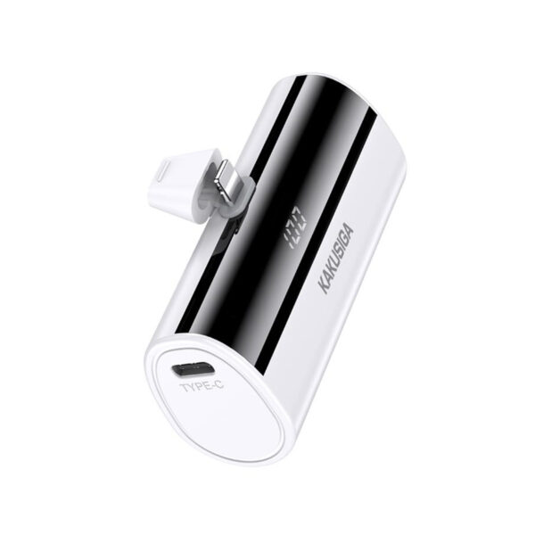 KSC-1075/WHITE/LT POWERBANK LIGHTNING 5.000mAh ΛΕΥΚΟ