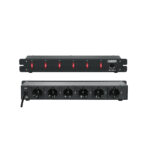 M-110-1 ΠΟΛΥΠΡΙΖΟ RACK 19'' 1U 6 ΘΕΣΕΩΝ ΜΕ ΠΡΟΣΤΑΣΙΑ