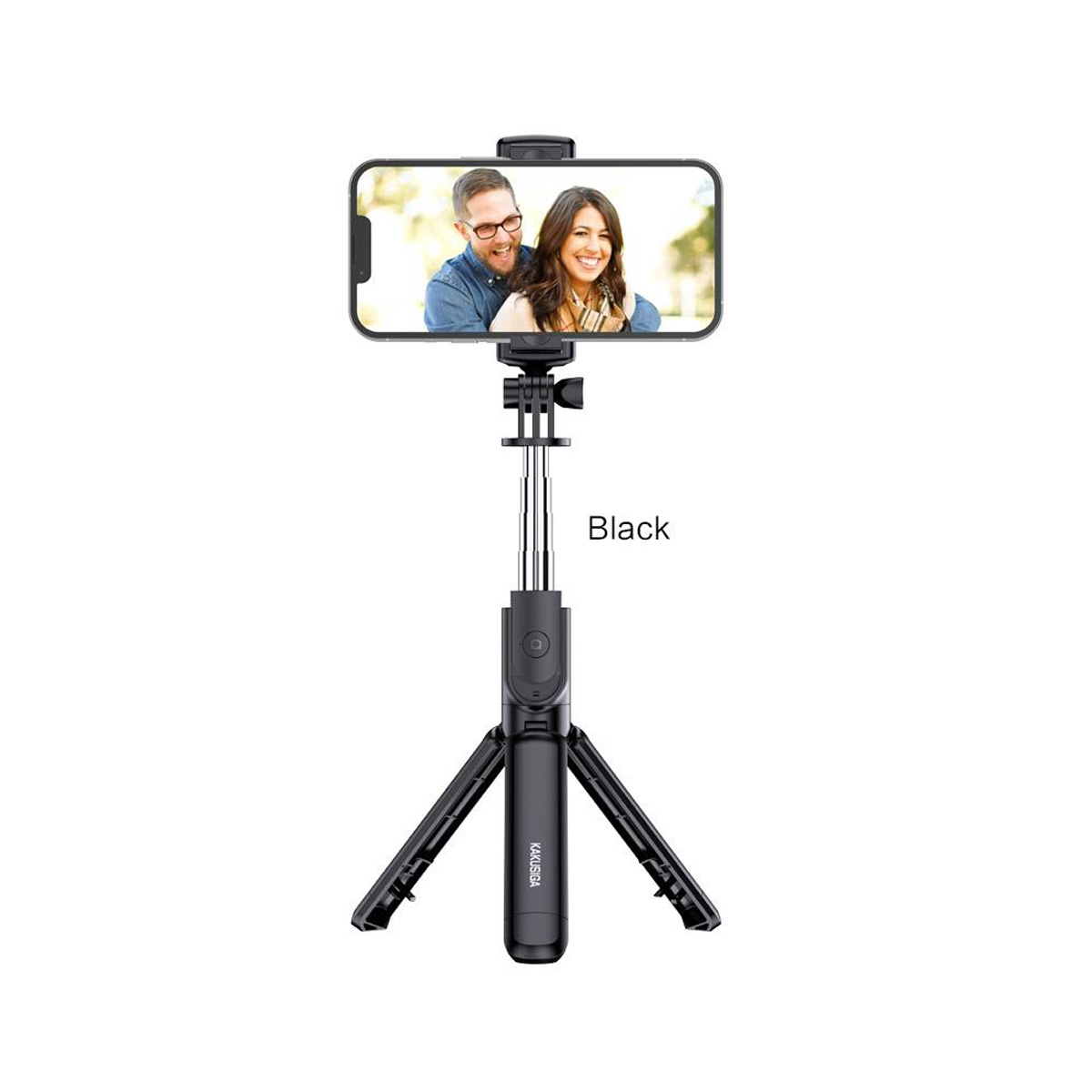 1143-black KSC-1143/B SELFIE STICK ΜΑΥΡΟ - Image 1