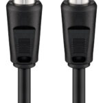 GOOBAY καλώδιο κεραίας αρσενικό σε θηλυκό 11723, <70dB, CCS, 5m, μαύρο